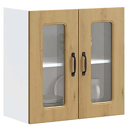 vidaXL Armoire murale de cuisine avec porte en verre Kalmar