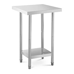 Helloshop26 Table de travail acier inoxydable inox - 61 x 61 cm capacité de 480 kg professionnel 14_0005085