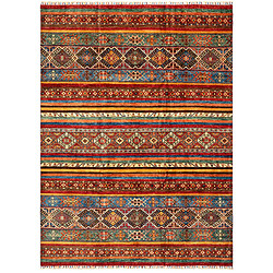 Vidal Tapis de laine 244x172 rouge Torkman