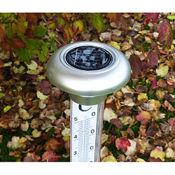 Avis Inovalley Thermomètre géant de jardin led solaire