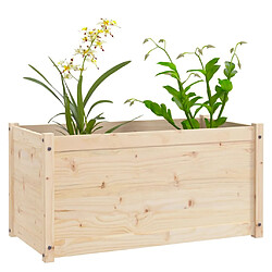 Avis vidaXL Jardinières 2 pcs 100x50x50 cm Bois de pin massif