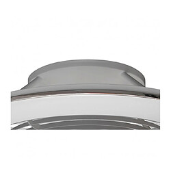 Acheter Luminaire Center Plafonnier ventilateur Alisio Argent, blanc 1 ampoule 19,5cm