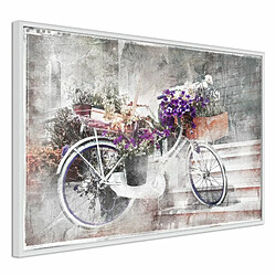 Paris Prix Affiche Murale Encadrée Flower Delivery 30 x 20 cm Blanc