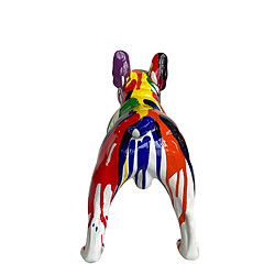 Figurine Boston Terrier Kuatéh Bran 52x25x41 cm Multicolore pas cher