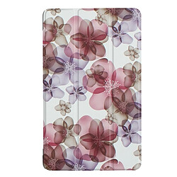 Wewoo Housse Étui pour Huawei MediaPad T3 8.0 coloré peint motif de fleur horizontale déformation Flip en cuir avec trois porte-pliage