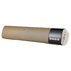 Wewoo Enceinte Bluetooth or V3.0 + haut-parleur stéréo EDR avec écran LCD, MIC intégré, Appels mains-libres de soutien et carte TF AUX IN, Distance: 10m