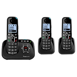 Amplicomms - Trio téléphone fixe senior Bigtel 1583