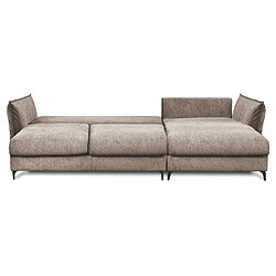 Avis MAISON AUBERTIN Canapé Tissu Angle D Taupe Verduro 3 Pl