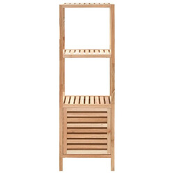 Avis Maison Chic Armoire de salle de bain,Meuble de rangement,Meuble haut Bois de noyer 39,5x35,5x123 cm -GKD424484