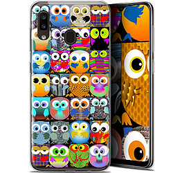 Caseink Coque Pour Samsung Galaxy A20 (6.4 ) [Gel HD Collection Claude Design Hibous - Souple - Ultra Fin - Imprimé en France]