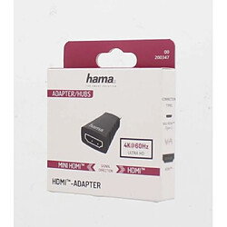 HAMA Adaptateur HDMI, fiche Mini-HDMI - port HDMI, Ultra-HD 4K