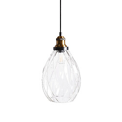 Beliani Lampe suspension COOSA Verre Transparent