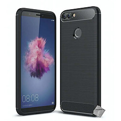 Htdmobiles Coque silicone gel carbone pour Huawei P Smart + film ecran - NOIR