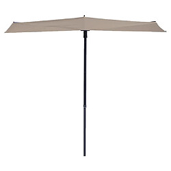 Madison Parasol de balcon Sun Wave 270 x 150 cm Écru PAC3P016