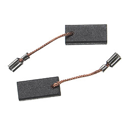 vhbw 2x Balais de charbon pour moteur 17 x 8 x 5mm compatible avec Bosch 1100, 1210, 1211, 1337, 1347, 14, 1400, 15 - 125 outil électrique