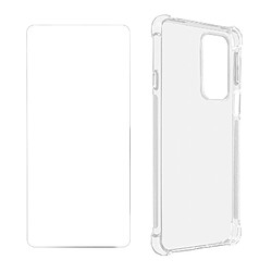 Avizar Pack Protection Motorola Edge 20 Coque Souple et Verre Trempé Transparent