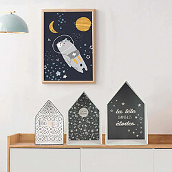 The Home Deco Kids Lot de 3 boites gigognes Maison La tête dans les étoiles.