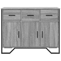 Avis vidaXL Buffet sonoma gris 97x32,5x74,5 cm bois d'ingénierie