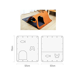 Universal 70 * 52cm DIY Cat Tunnel Jouet pliable Cat Tunnel Jouet jouable chaton Gully Rolling Tunnel Nest Jouet jouable interactif Fournitures pour animaux de compagnie | Cat Toy (vert) pas cher