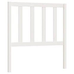 vidaXL Tête de lit Blanc 81x4x100 cm Bois massif de pin