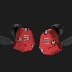 Avis Wewoo Ecouteurs écouteur intra-auriculaire HiFi alliage d'aluminium de huit unités cercle fer sans microphone (rouge)