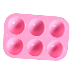 Acheter Moule à Muffins En Silicone à 6 Trous Pour Outils De Cuisson De Biscuits à La Gelée Rose