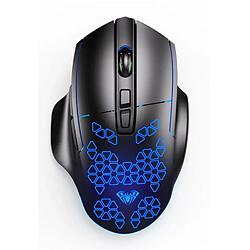 Riffi Aula SF812 rétroéclairage multicolore souris optique de jeu filaire 7 boutons 1200-7200dpi 4000FPS 32 ips noir pas cher