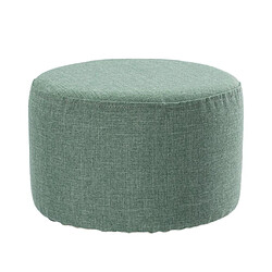 housse de tabouret rond en toile de lin tabouret en bois housse verte foncé 28x18cm pas cher