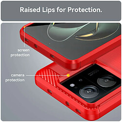 Avis Htdmobiles Coque pour Xiaomi 13T / 13T Pro 5G - housse etui silicone gel carbone + verre trempe - ROUGE