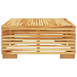 Avis vidaXL Table basse de jardin 69,5x69,5x31 cm Bois massif de teck