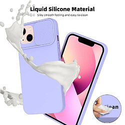 Coque Cam Slide couleur Lavande + 2 Verres Trempes Pour iPhone 14 Little Boutik©