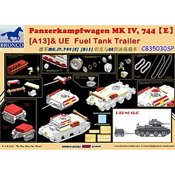 Bronco Models Maquette Char Panzerkampfwagen Mk Iv (e) (a13) & Ue Trailer