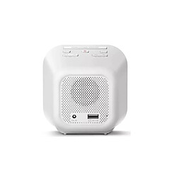 Radio-réveil double alarme blanc - TAR4406 - PHILIPS pas cher