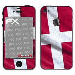 atFoliX Film décoratif ``Danemark`` Pour Apple iPhone 4/4S Import Allemagne