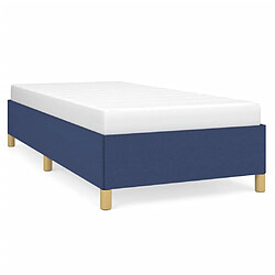 Maison Chic Lit adulte - Lit simple Cadre de lit,Structure du lit Contemporain Bleu 80x200 cm Tissu -MN67380