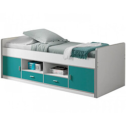 Avis Vipack BONNY Lit capitaine 90x200 Turquoise sans sommier