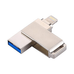 Wewoo Clé USB pour iPhone et iPad & iPod la plupart des smartphones Android PC 2 en 1 USB 2.0 Lightning 8 broches Flash Drive 64Go,