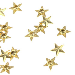 Acheter 50 set diy star rivet boutons-pression alliage boutons décoratifs vêtement or