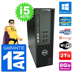 PC Dell Precision T1700 SFF Intel i5-4570 RAM 8Go Disque 2To Windows 10 Wifi - Occasion