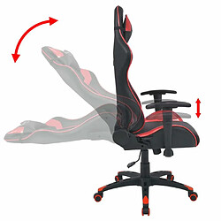 Avis Maison Chic Chaise Gaming | Chaise de bureau Ergonomique Fauteuil inclinable Cuir artificiel Rouge -GKD71729