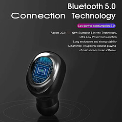 Chrono Écouteurs Bluetooth 5 sans Fil Stéréo,Oreillette Bluetooth Écouteur Intra-Auriculaires,Contrôle Tactile,Écouteurs de Sport,120 Heures Appairage Automatique,Micro Intégré pour iPhone Android Samsung