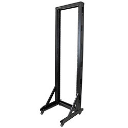 StarTech.com Rack de serveur 42U en acier robuste - Bâti rack à 2 montants avec roulettes