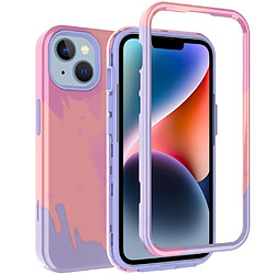 Coque en TPU anti-rayures, IMD pour votre iPhone 14 Plus - 10042 Couleur de dégradé