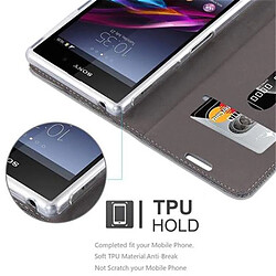 Cadorabo Coque Sony Xperia Z1 Etui en Gris pas cher