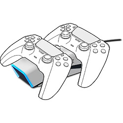 Station de charge TWINDOCK double pour Manette PS5 blanche Speedlink