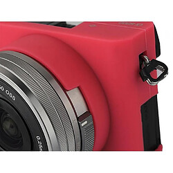 Avis Caméra en caoutchouc souple en silicone Housse de protection pour SONY A6000 Rouge