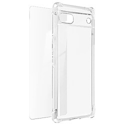 Avizar Pack Protection Google Pixel 6a Coque Renforcée + Verre Trempé Transparent