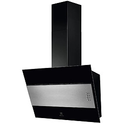 Hotte décorative inclinée 60cm 600m3/h noir - lfv316y - ELECTROLUX