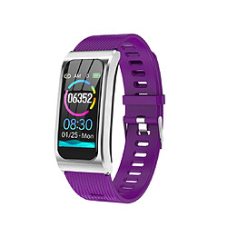 Wewoo Bracelet connecté AK12 1,14 pouces écran couleur IPS Smart Watch IP68 étanchebracelet en siliconerappel des appels de soutien / surveillance de la fréquence cardiaque / de la pression artérielle / du sommeil / prédire le cycle menstruel intelligemment vio