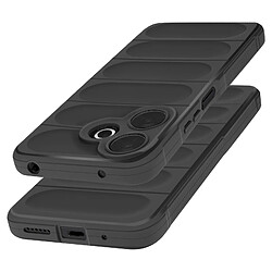 Avizar Coque pour Xiaomi Redmi 13 Antichoc Silicone Motif texturé 3D Noir